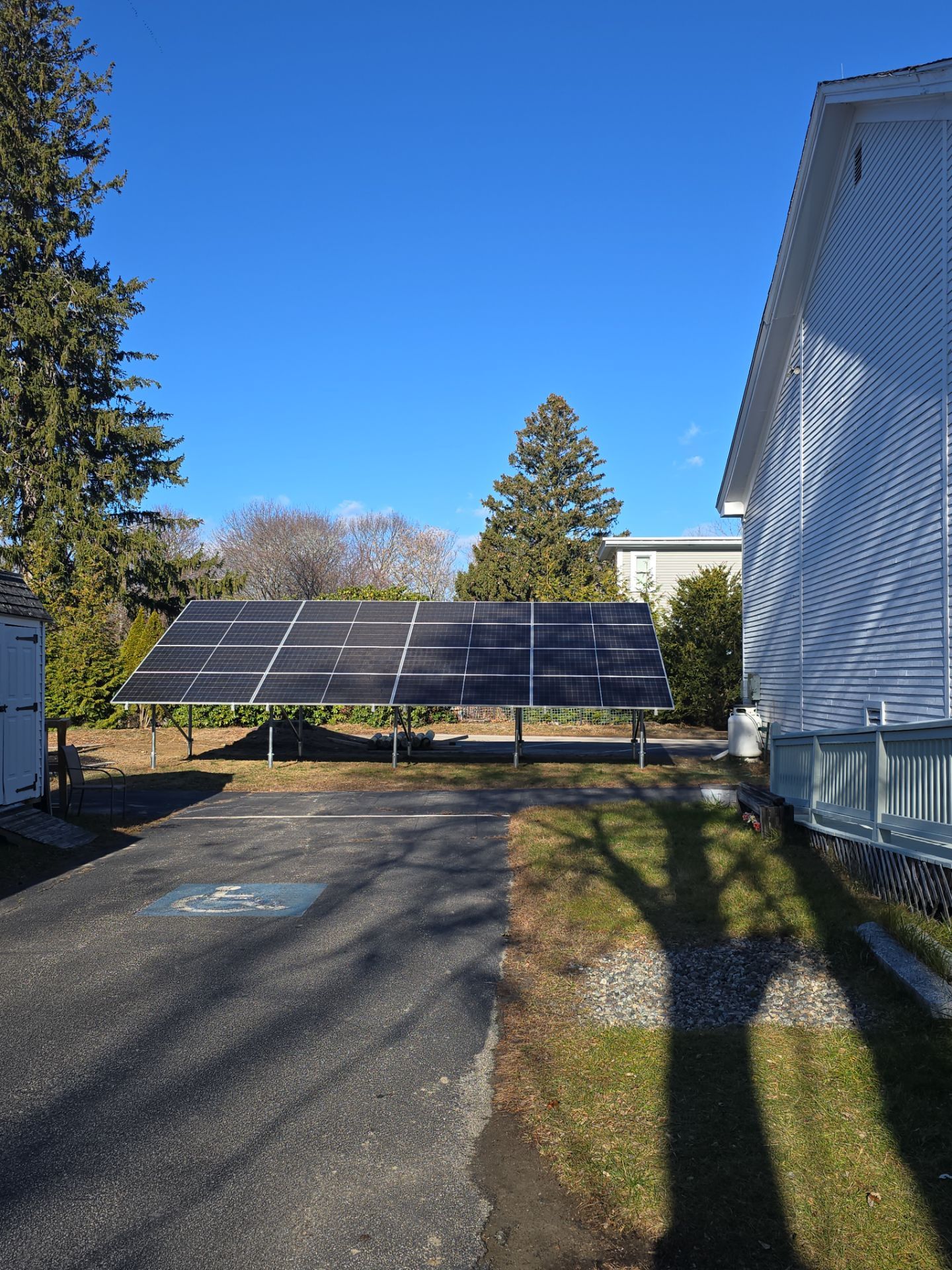 commercial solar panel installation for Church in Newbury, MA.
